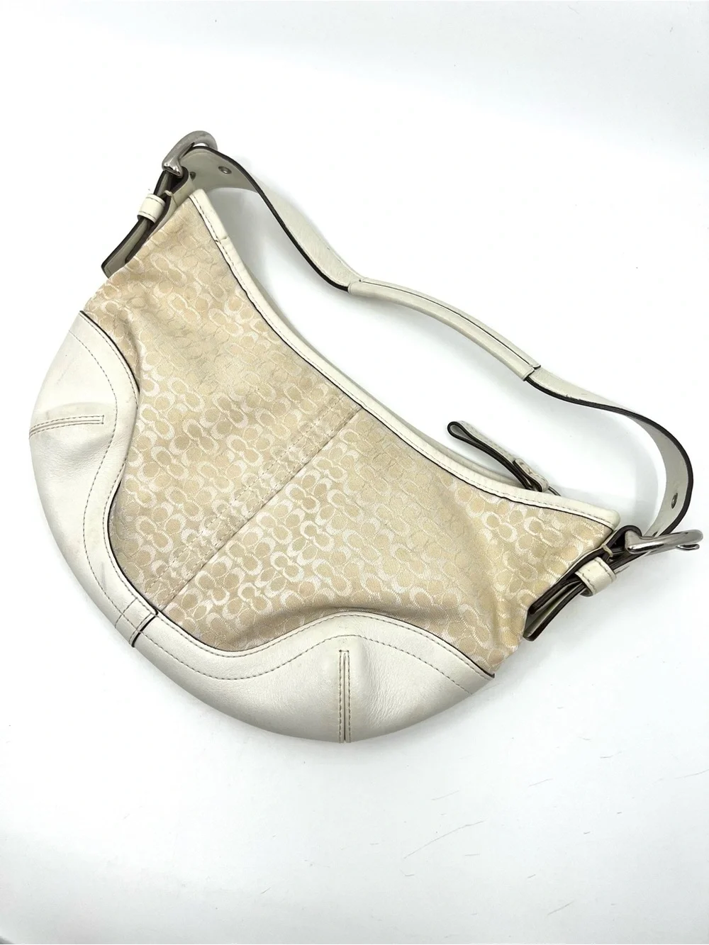Coach Cream Signature Canvas Soho Mini Hobo Y2K Style # 6351